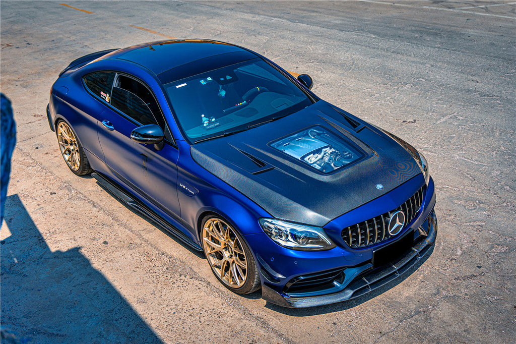 2015-2021 Mercedes Benz W205 C63 & S AMG Coupe BR Style Front Lip