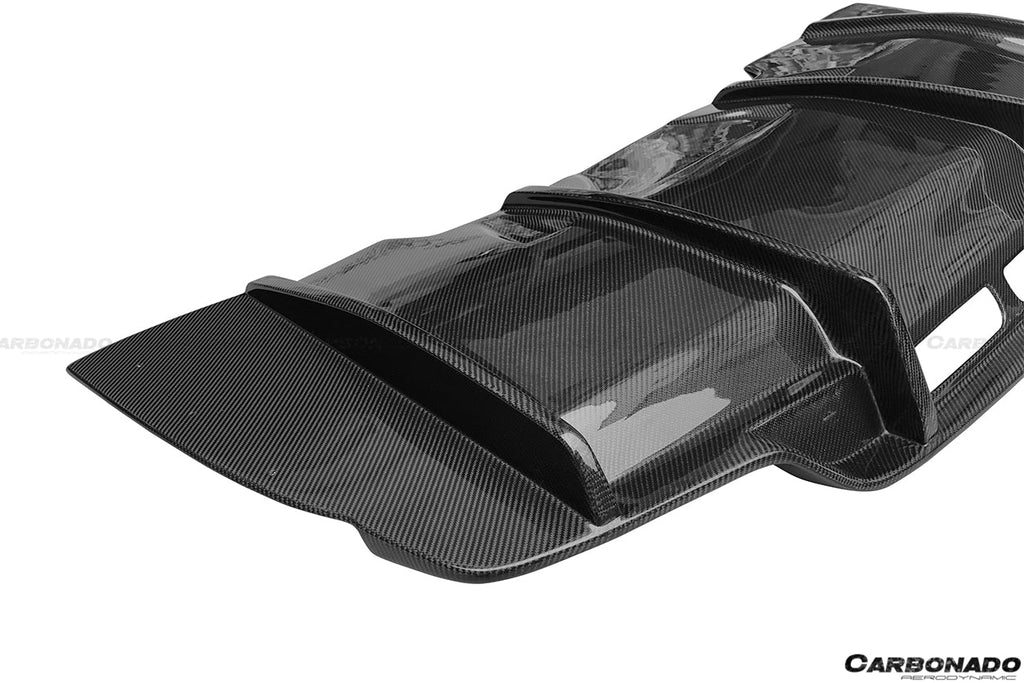 2015-2018 Mercedes Benz W205 C63/S AMG Coupe PS Style Rear Diffuser - Carbonado Aero