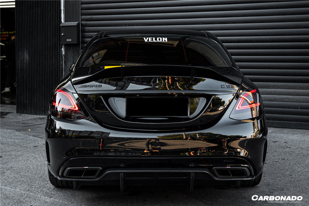 2015-2021 Mercedes Benz W205 C63 S AMG Sedan PS Style Rear Diffuser