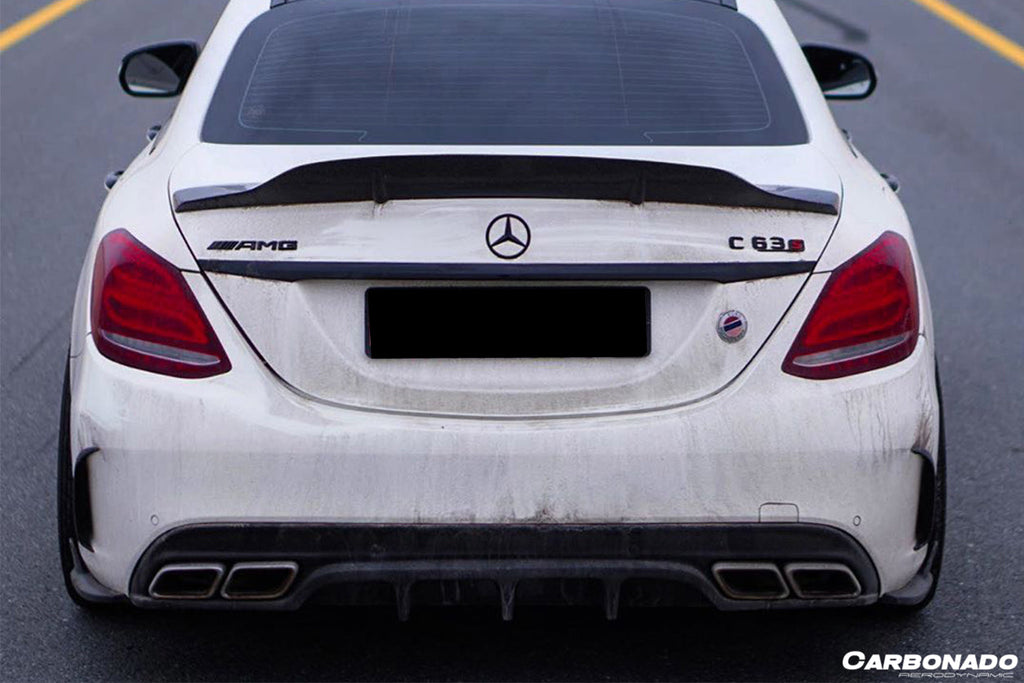 2015-2021 Mercedes Benz W205 C63 S AMG Sedan PS Style Rear Diffuser