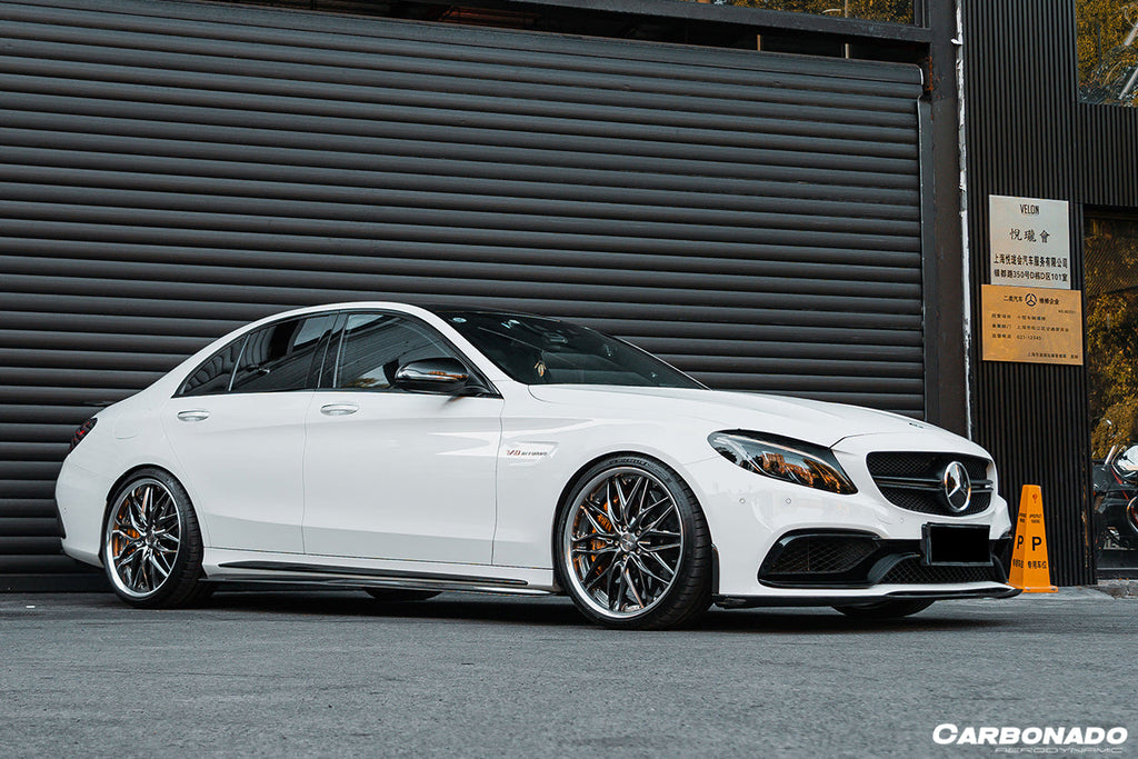 2015-2021 Mercedes Benz C-Class W205 Sedan PS Style Side Skirts