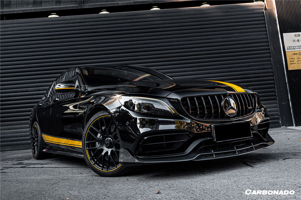 2015-2021 Mercedes Benz C-Class W205 Sedan PS Style Side Skirts