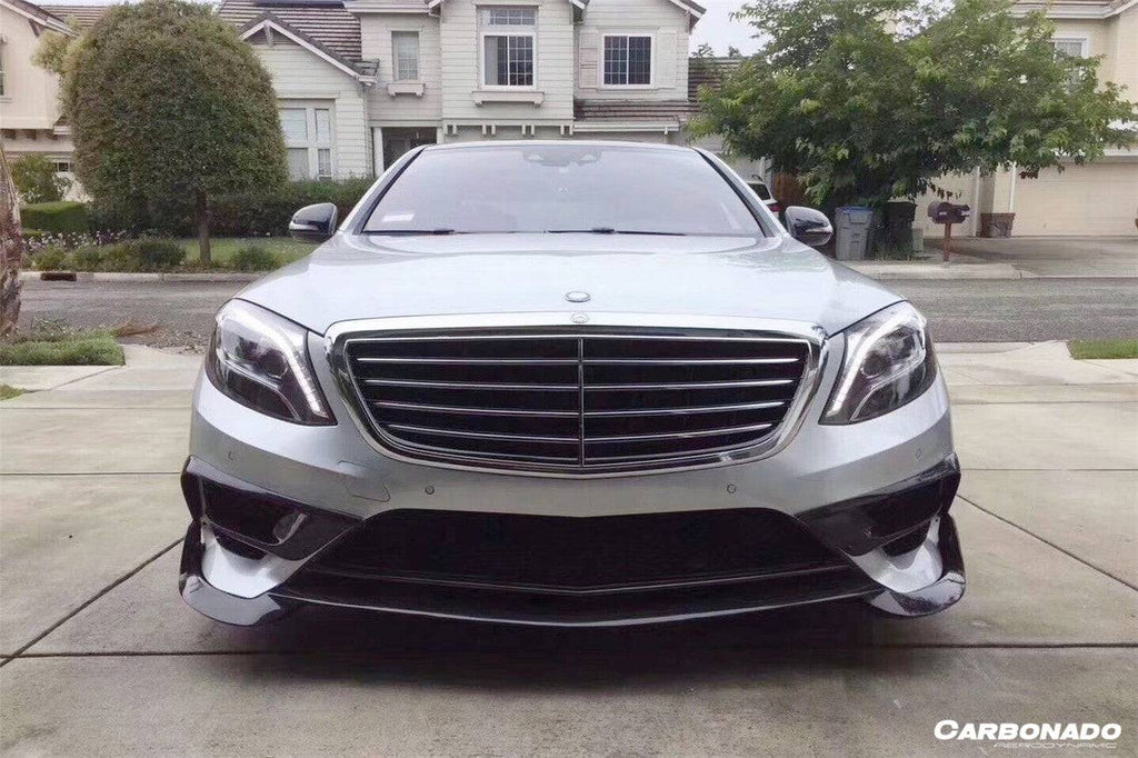 2014-2017 Mercedes Benz W222.1 S63 AMG BRS Style Carbon Fiber Front Lip - Carbonado Aero
