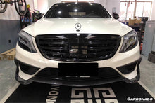 Load image into Gallery viewer, 2014-2017 Mercedes Benz W222.1 S63 AMG BRS Style Carbon Fiber Front Lip - Carbonado
