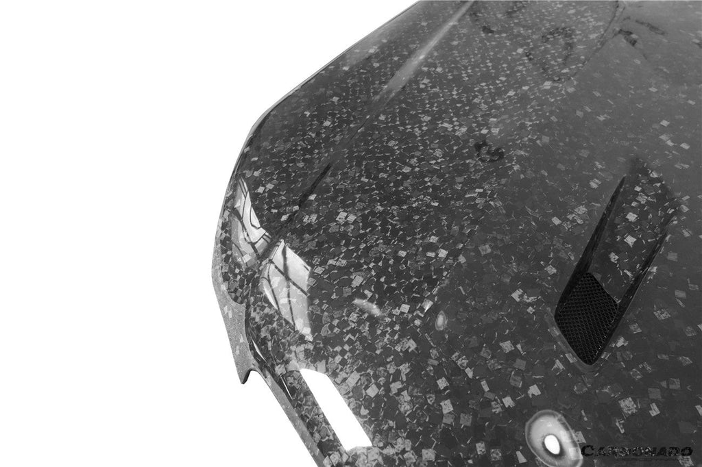 2012-2014 Mercedes Benz W204 C Class BK Style hood - Carbonado