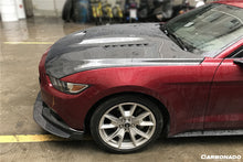 Load image into Gallery viewer, 2015-2017 Ford Mustang  GT &amp; V6 TRU Style Carbon Fiber Hood