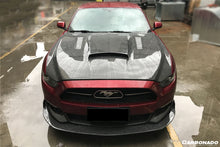 Load image into Gallery viewer, 2015-2017 Ford Mustang  GT &amp; V6 TRU Style Carbon Fiber Hood