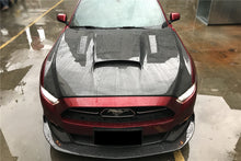 Load image into Gallery viewer, 2015-2017 Ford Mustang  GT &amp; V6 TRU Style Carbon Fiber Hood