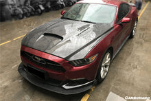 Load image into Gallery viewer, 2015-2017 Ford Mustang  GT &amp; V6 TRU Style Carbon Fiber Hood