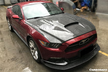 Load image into Gallery viewer, 2015-2017 Ford Mustang  GT &amp; V6 TRU Style Carbon Fiber Hood
