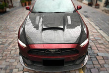 Load image into Gallery viewer, 2015-2017 Ford Mustang GT &amp; V6 TRU Style Hood - Carbonado