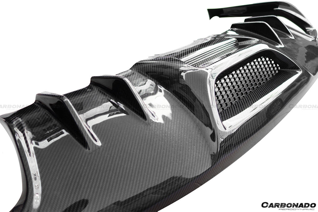 2015-2017 Ford Mustang Rsh Style Carbon Fiber Rear Diffuser Lip