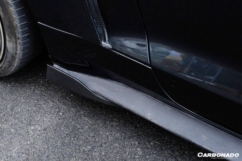 2014-2017 Ford Mustang Rsh Style Side Skirts Winglets - Carbonado Aero