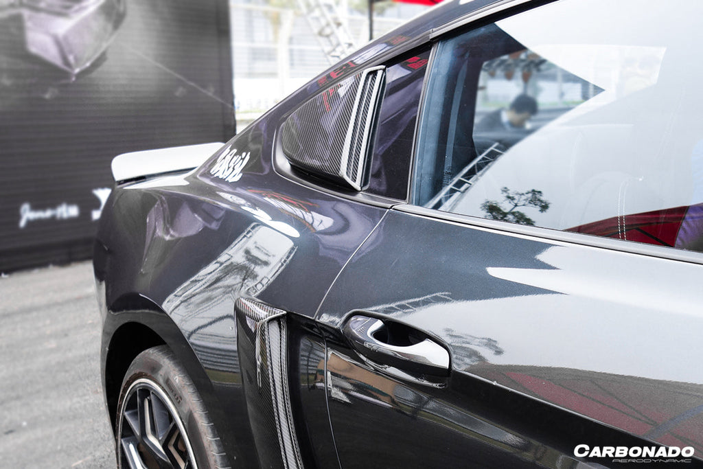 2014-2017 Ford Mustang Rsh Style Quarter Window Scoops - Carbonado Aero