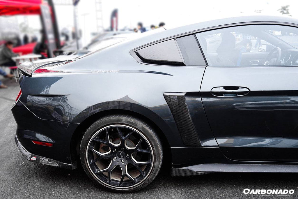 2014-2017 Ford Mustang Rsh Style Side Skirts Winglets - Carbonado Aero
