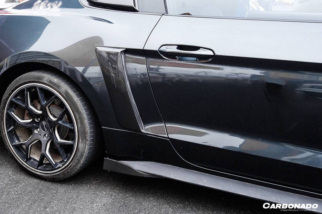 2014-2017 Ford Mustang Rsh Style Side Skirts Winglets - Carbonado Aero