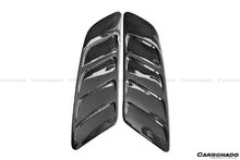 Load image into Gallery viewer, 2014-2017 Ford Mustang Rsh Style Carbon Fiber Heat Extractors Hood Scoops - Carbonado Aero