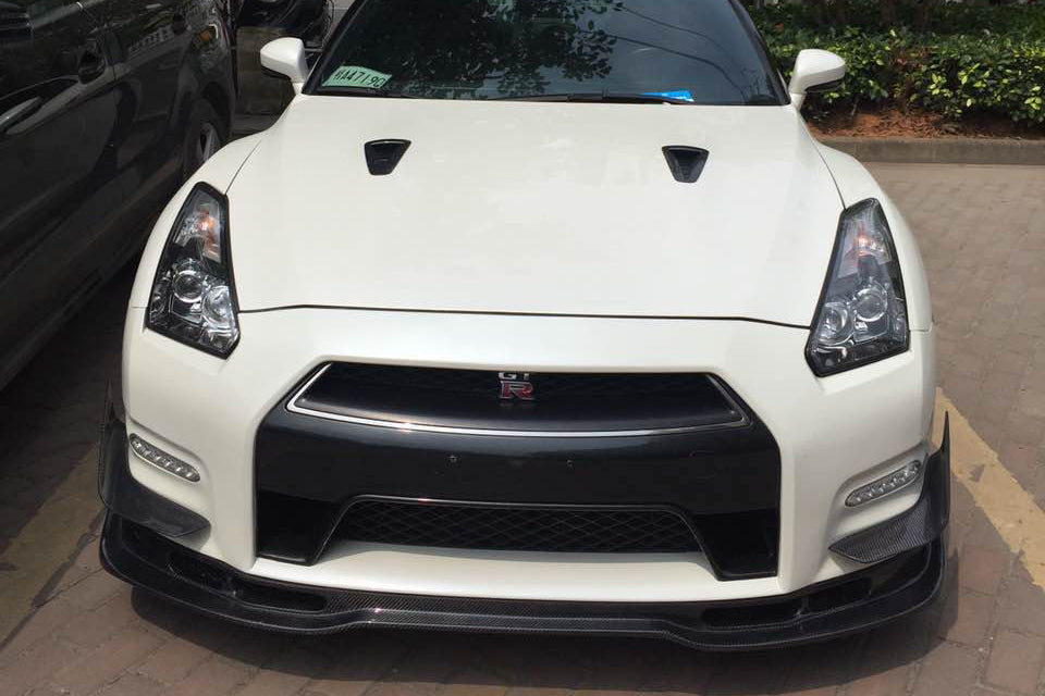 2008-2011 Nissan GTR R35 CBA BSE Style Part Carbon Fiber Front Lip With Undertray - Carbonado