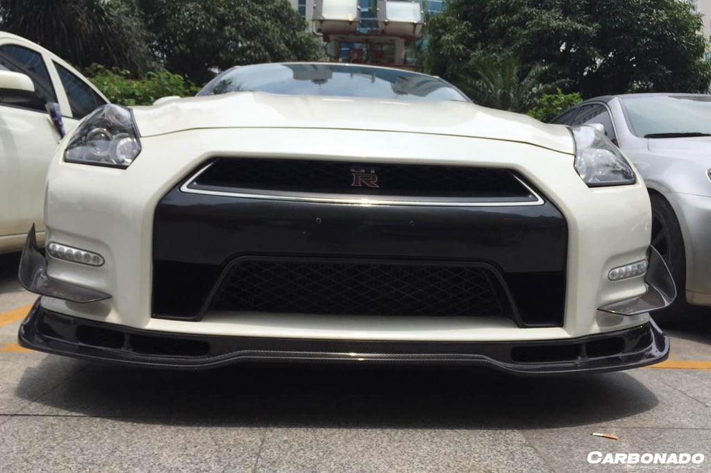 2008-2011 Nissan GTR R35 CBA BSE Style Part Carbon Fiber Front Lip With Undertray