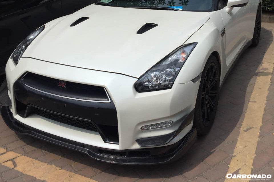 2008-2011 Nissan GTR R35 CBA BSE Style Part Carbon Fiber Front Lip With Undertray