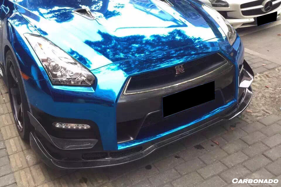 2008-2011 Nissan GTR R35 CBA BSE Style Part Carbon Fiber Front Lip With Undertray