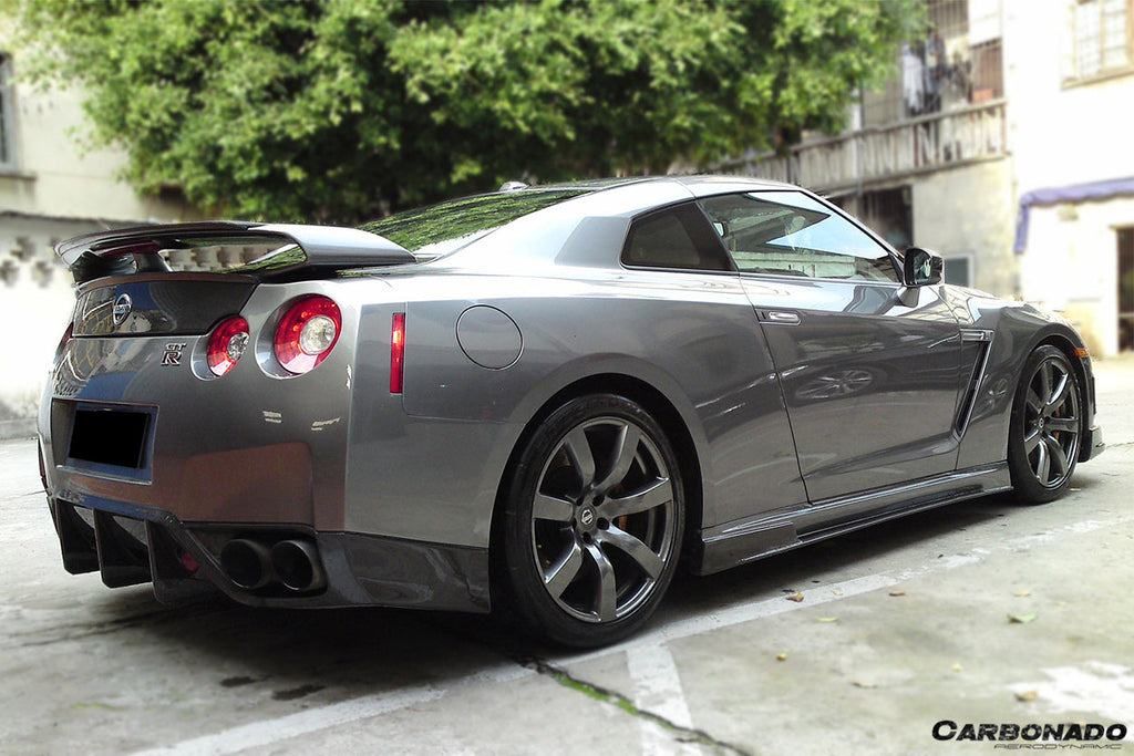 2008-2011 Nissan GTR R35 CBA BSE Style Carbon Fiber Rear Diffuser Lip