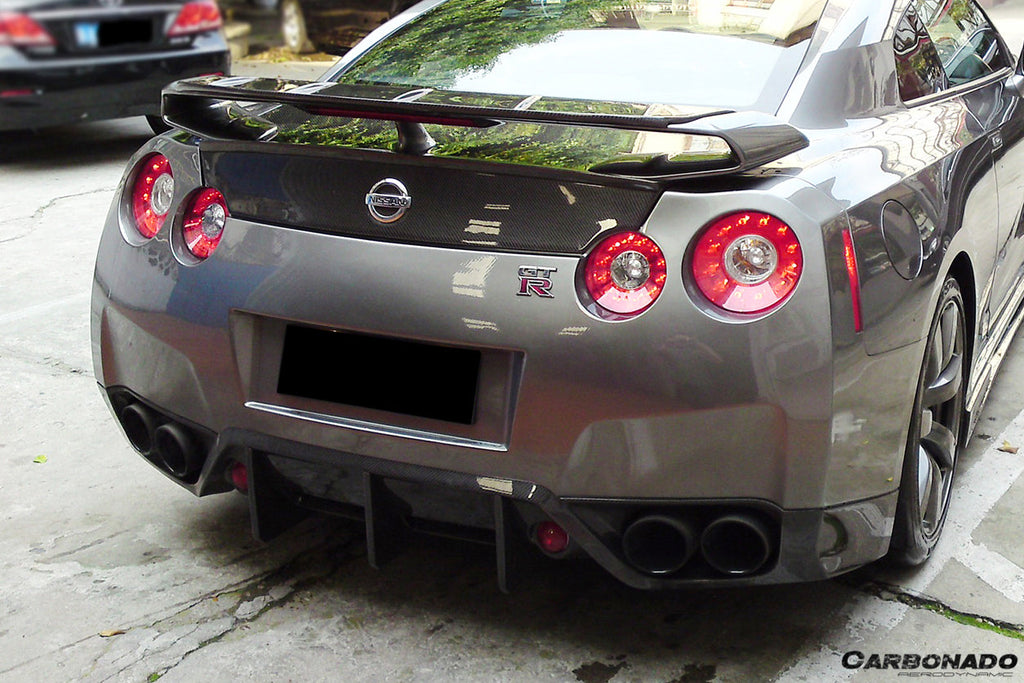 2008-2011 Nissan GTR R35 CBA BSE Style Carbon Fiber Rear Diffuser Lip