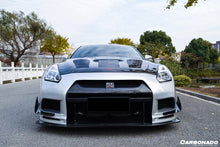 Load image into Gallery viewer, 2008-2022 Nissan GTR R35 CBA DBA TPR Style Partial Carbon Fiber Front Bumper