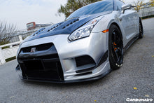 Load image into Gallery viewer, 2008-2022 Nissan GTR R35 CBA DBA TPR Style Partial Carbon Fiber Front Bumper