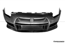 Load image into Gallery viewer, 2008-2022 Nissan GTR R35 CBA DBA TPR Style Partial Carbon Fiber Front Bumper