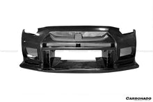 Load image into Gallery viewer, 2008-2022 Nissan GTR R35 CBA DBA TPR Style Partial Carbon Fiber Front Bumper