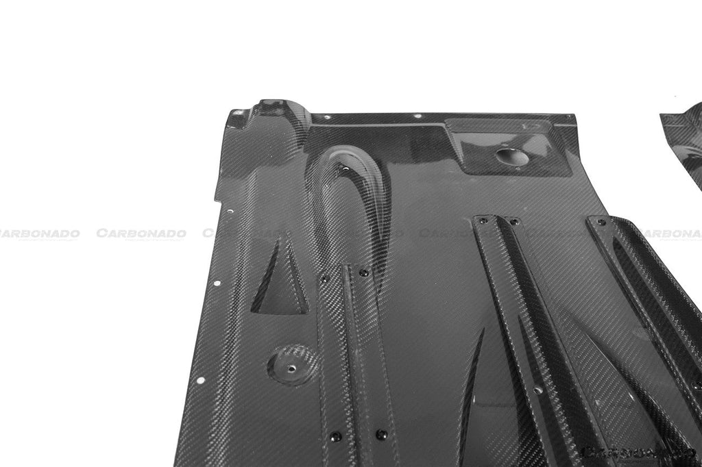 2008-2022 Nissan GTR R35 CBA & DBA & EBA TS Style Rear Bumper with Diffuser Undertray & Fins