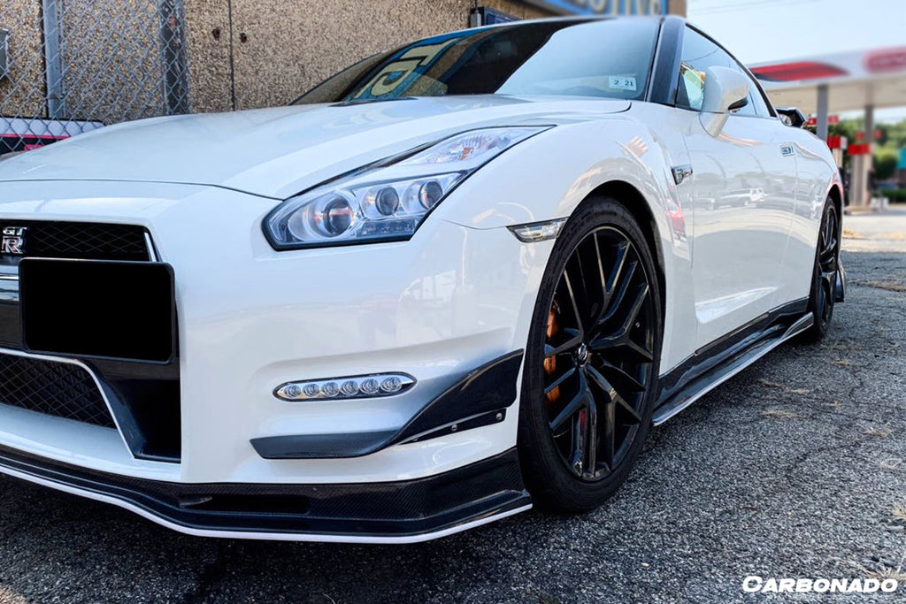 2008-2022 Nissan GTR R35 CBA DBA VA-II Style Carbon Fiber Side Skirts Under Board