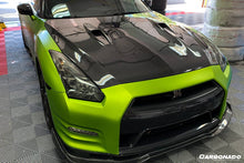 Load image into Gallery viewer, 2008-2016 Nissan GTR R35 CBA/DBA BSE Style Carbon Fiber Hood - Carbonado Aero