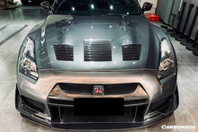 Load image into Gallery viewer, 2008-2016 Nissan GTR R35 CBA/DBA TP Style Carbon Fiber Hood - Carbonado Aero