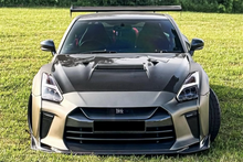 Load image into Gallery viewer, 2009-2016 Nissan GTR R35 CBA &amp; DBA VA Style Carbon Fiber Hood - Carbonado