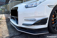 Load image into Gallery viewer, 2012-2016 Nissan GTR R35 DBA Mines Style Carbon Fiber Front Canards - Carbonado Aero