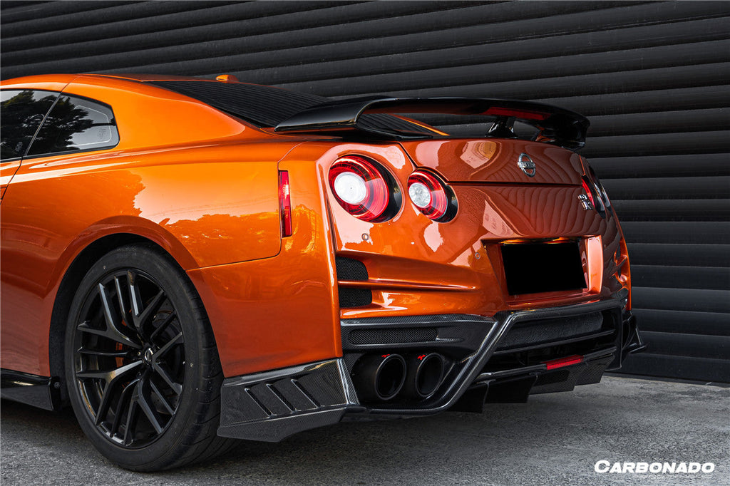 2008-2022 Nissan GTR R35 CBA    DBA    EBA TS Style Rear Bumper With Diffuser