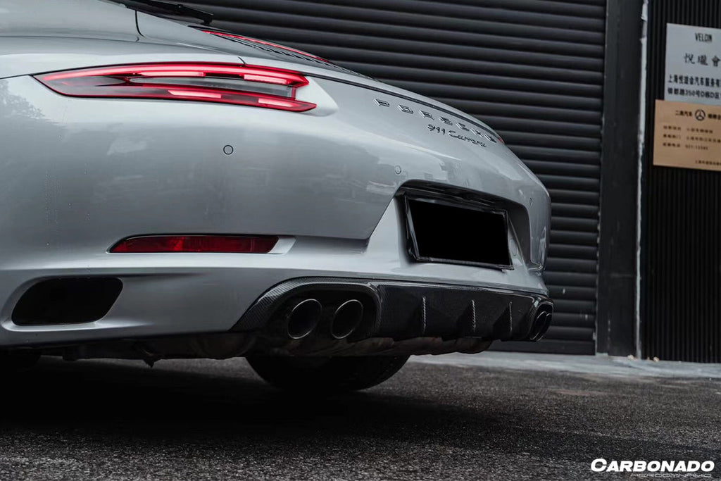 2016-2019 Porsche 911 991.2 Carrera Targa S 4S GTS OD Style Qual Exhaust Rear Lip