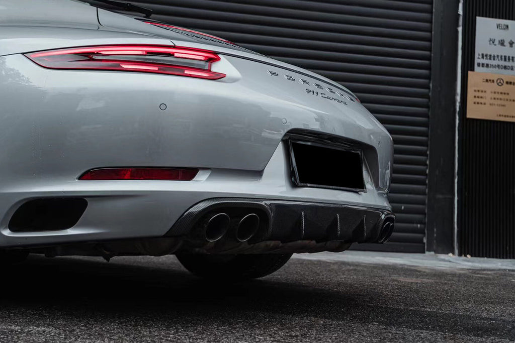 2016-2019 Porsche 911 991.2 Carrera Targa S 4S GTS OD Style Qual Exhaust Rear Lip