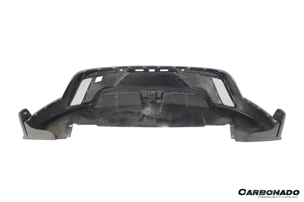 2019-2023 Porsche Taycan 4 4S GTS TURBO CADO Style Carbon Fiber Rear Diffuser