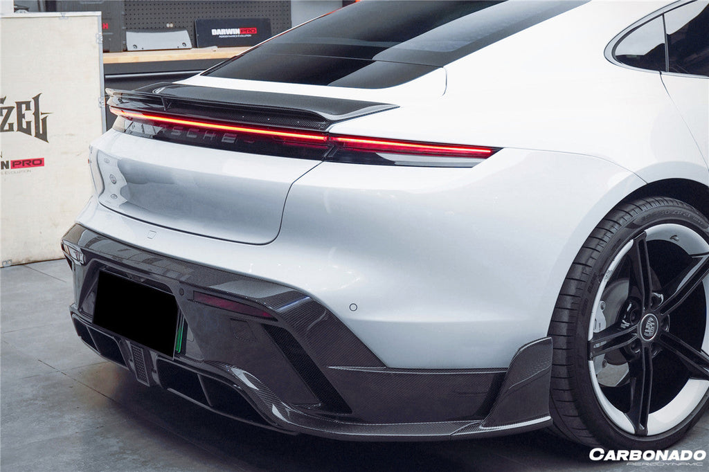 2019-2024 Porsche Taycan & 4 & 4S & GTS & TURBO CADO Style Rear Diffuser
