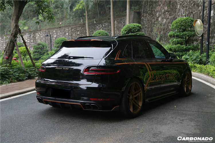 2014-2017 Porshe Macan GTS & Turbo & S ATS Style Carbon Fiber Side Skirts