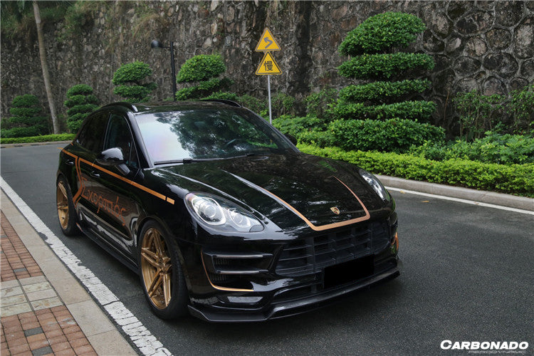 2014-2017 Porshe Macan GTS & Turbo & S ATS Style Carbon Fiber Side Skirts