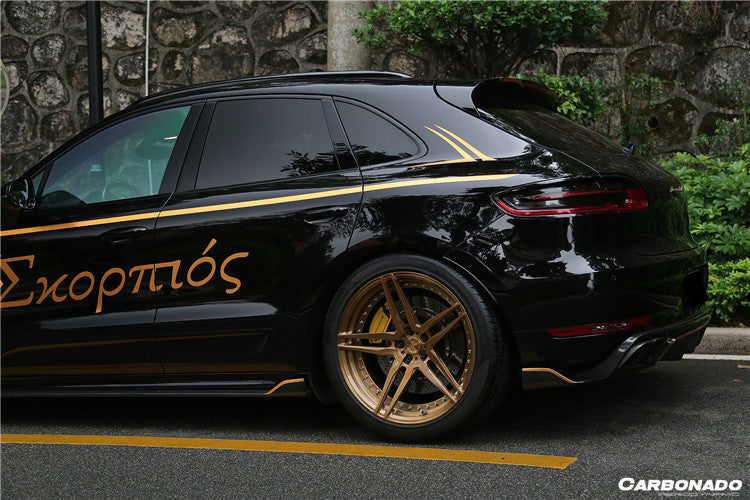 2014-2017 Porshe Macan GTS & Turbo & S ATS Style Carbon Fiber Rear Diffuser with Winglets