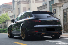 Load image into Gallery viewer, 2014-2017 Porshe Macan GTS &amp; Turbo &amp; S ATS Style Carbon Fiber Rear Diffuser with Winglets