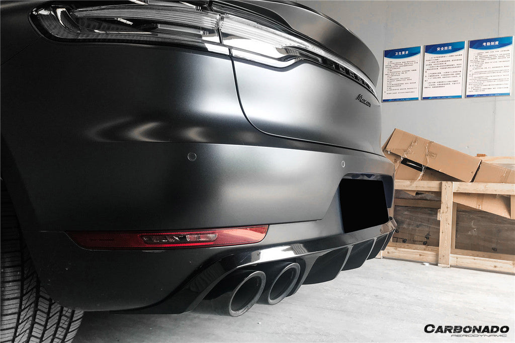 2018-2021 Porshe Macan S TA Style Carbon Fiber Rear Lip