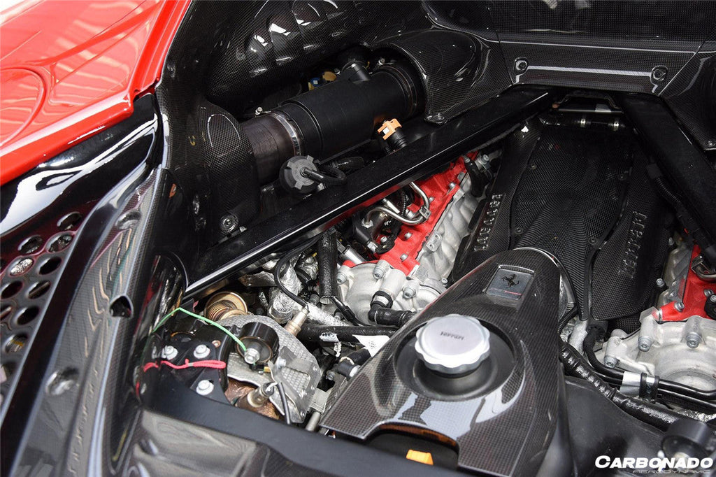 2020-UP Ferrari SF90 Stradale OE Style Autoclave Carbon Fiber Engine Interior