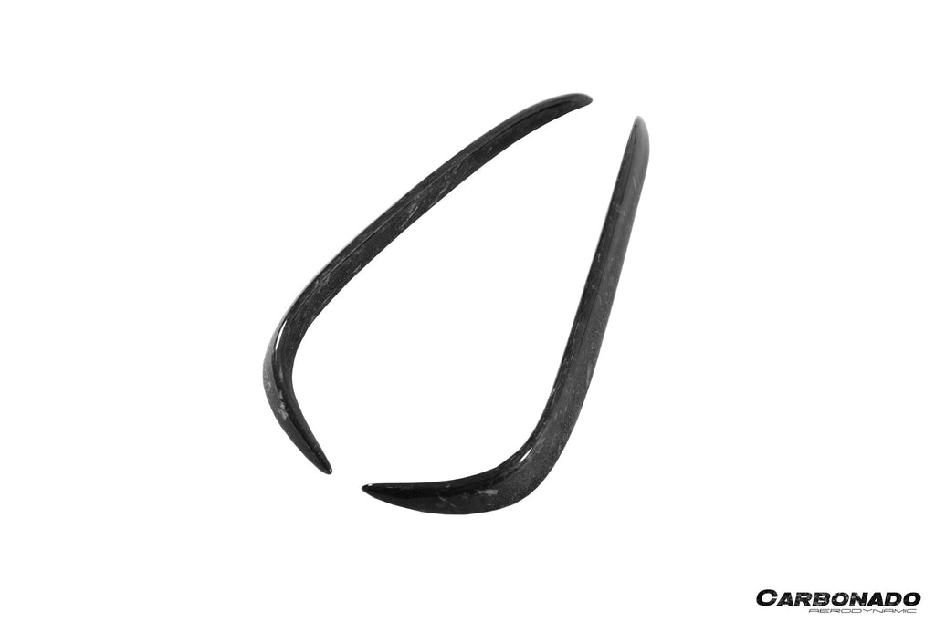 2016-2021 Tesla Model X SUV RZS Style Carbon Fiber Rear Bumper Canards