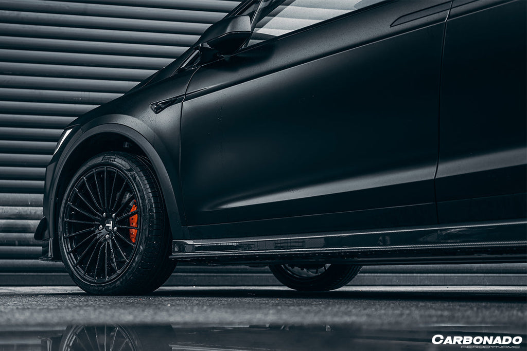 2019-2021 Tesla Model X SUV RZS Style Carbon Fiber Full Kit